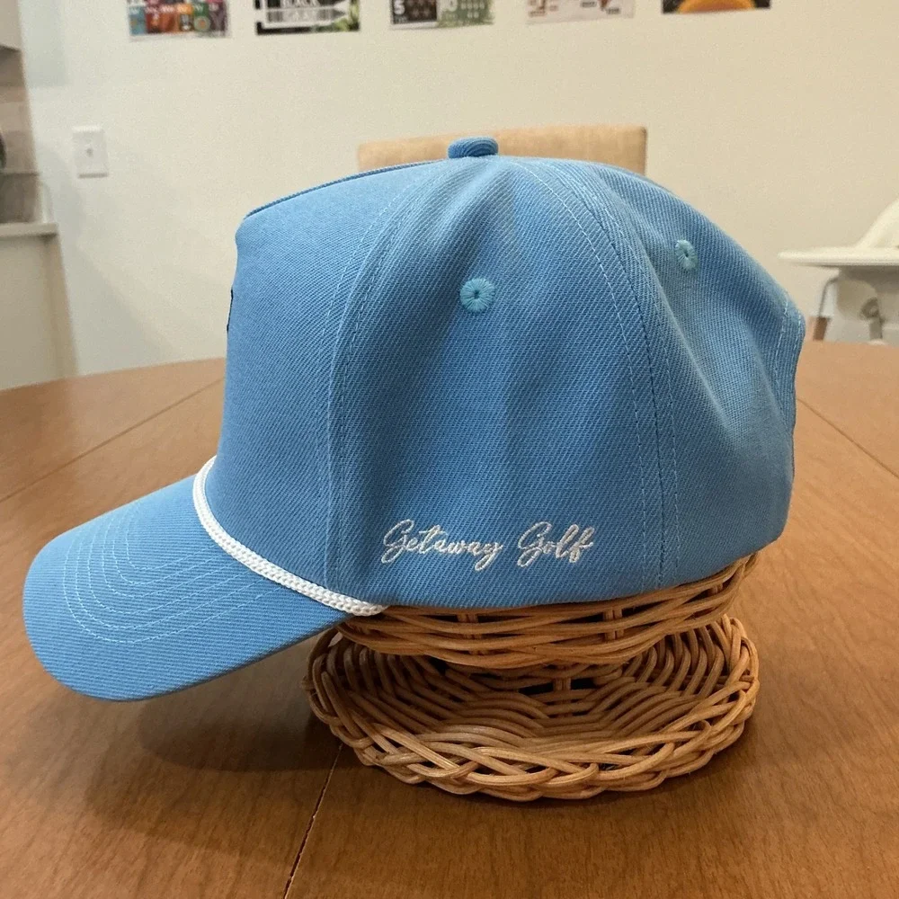 Getaway Golf Collection Hat Mens OSFA Light Blue Astronaut Rope Snapback Cap
